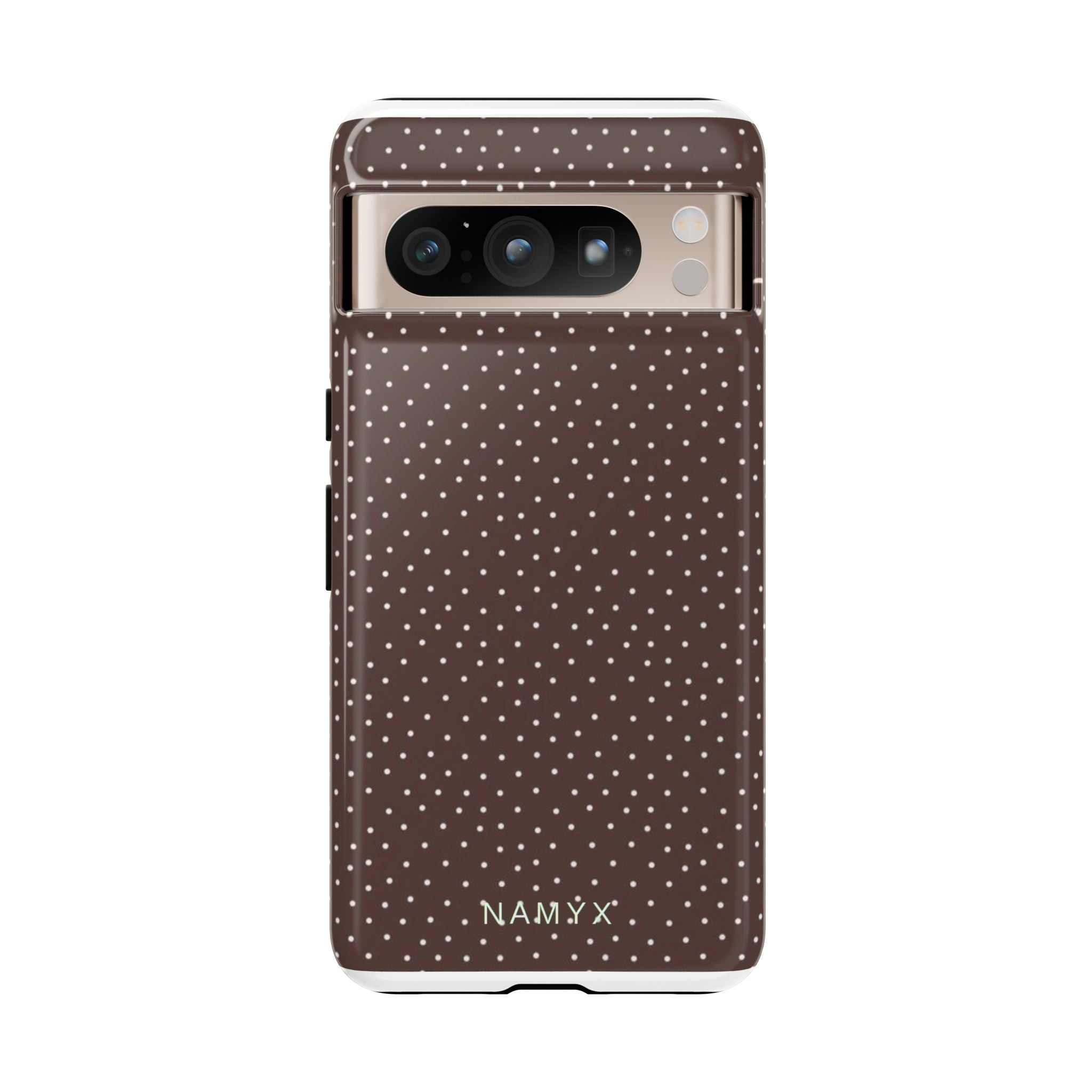 Brown Polka Dot Tough Phone Case - Slim Protective iPhone Cover