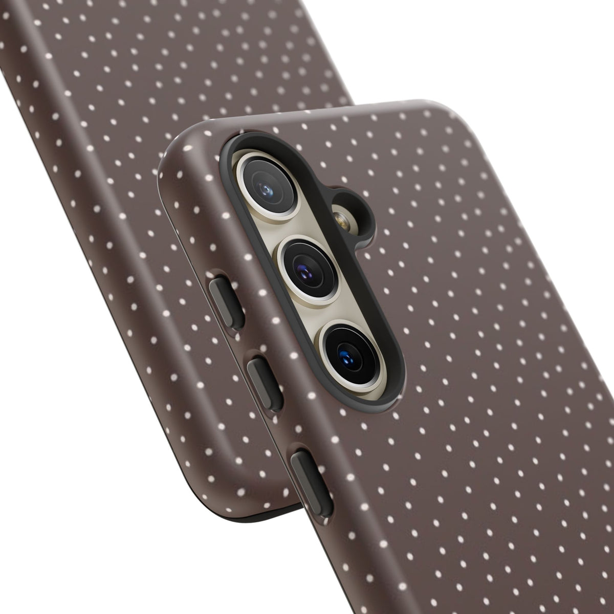 Brown Polka Dot Tough Phone Case - Slim Protective iPhone Cover