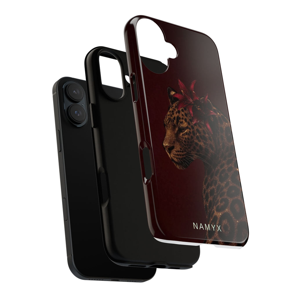 Leopard Floral Tough Phone Case