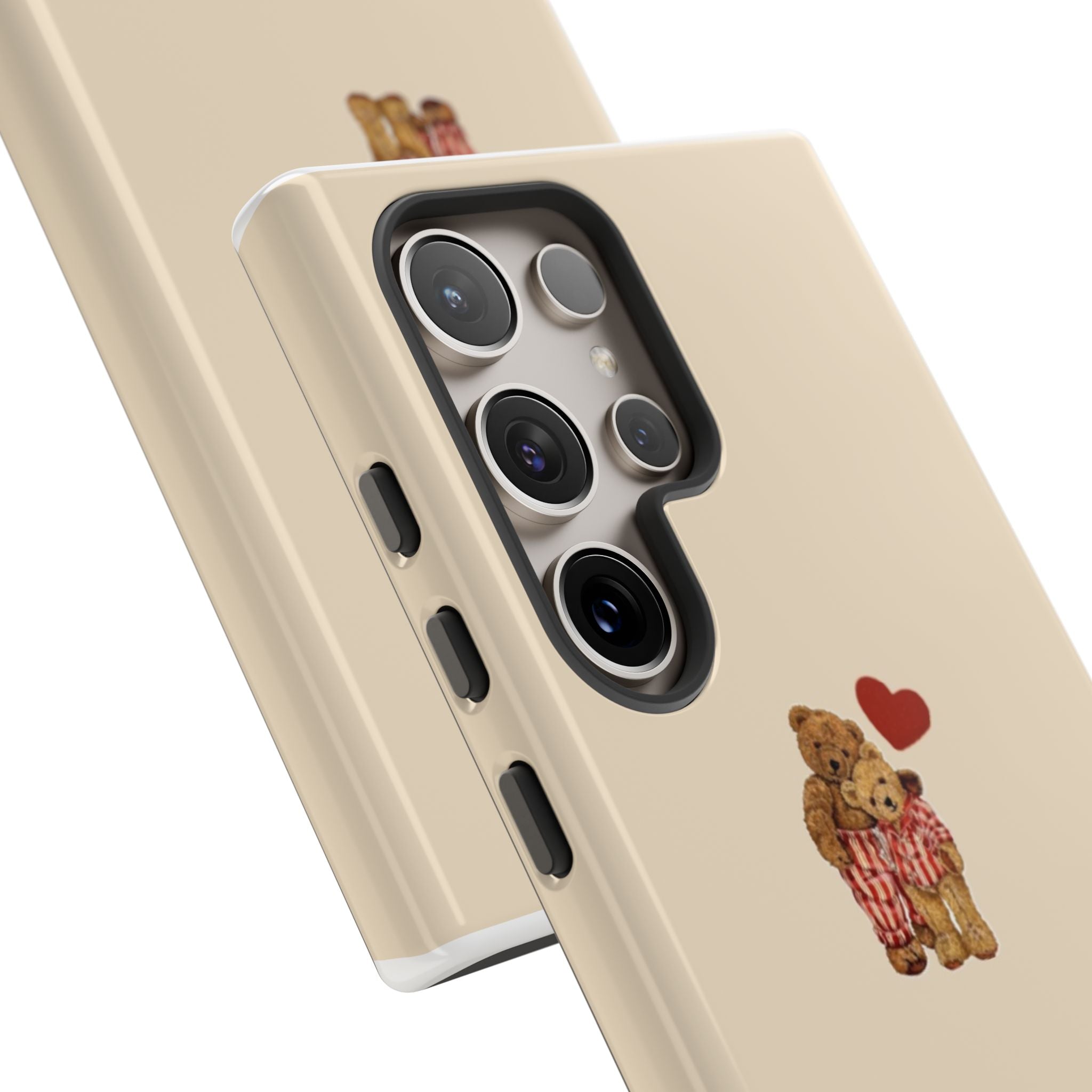 Teddy Heart Phone Case — Cute Vintage Plush Bear Protective iPhone Case
