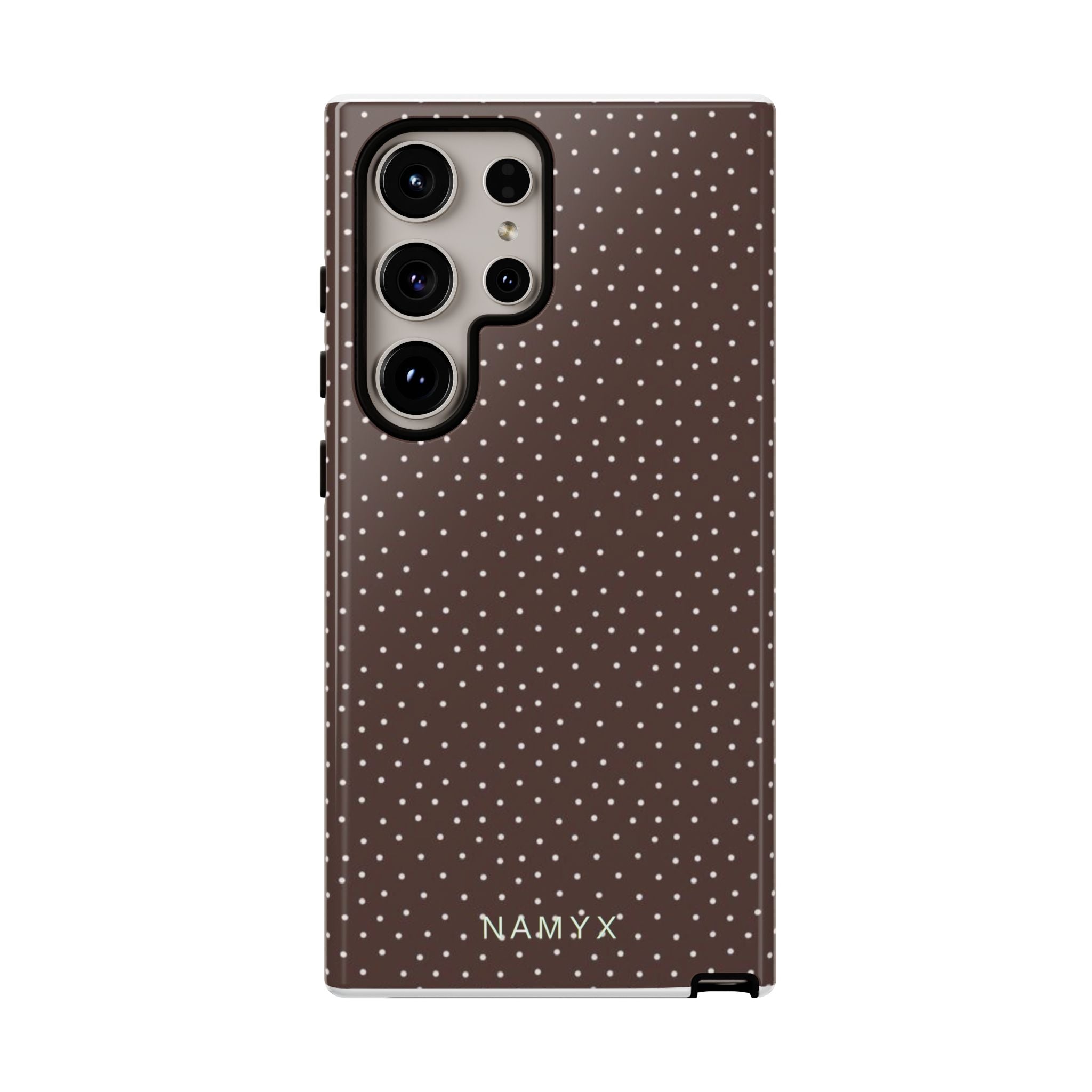Brown Polka Dot Tough Phone Case - Slim Protective iPhone Cover