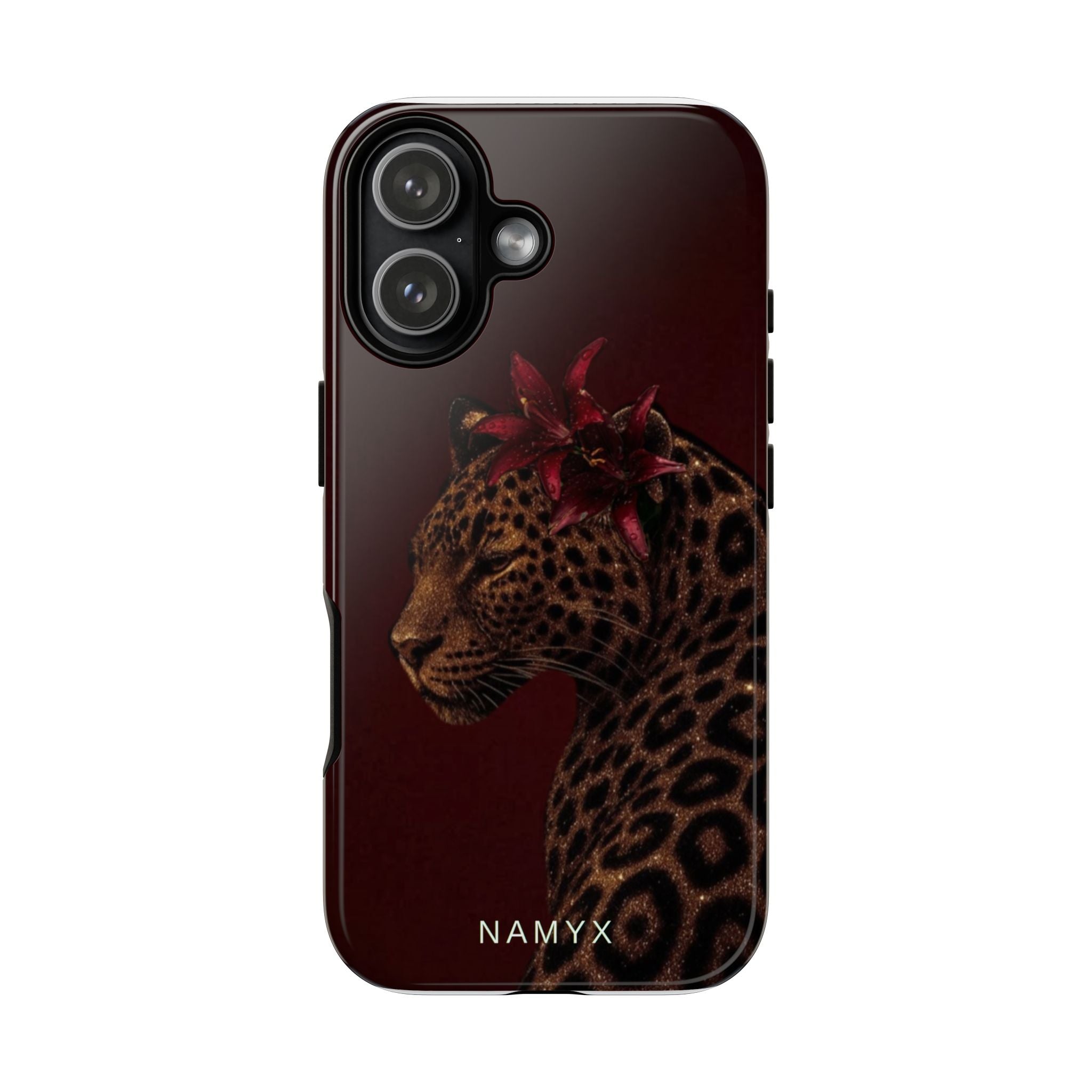 Leopard Floral Tough Phone Case