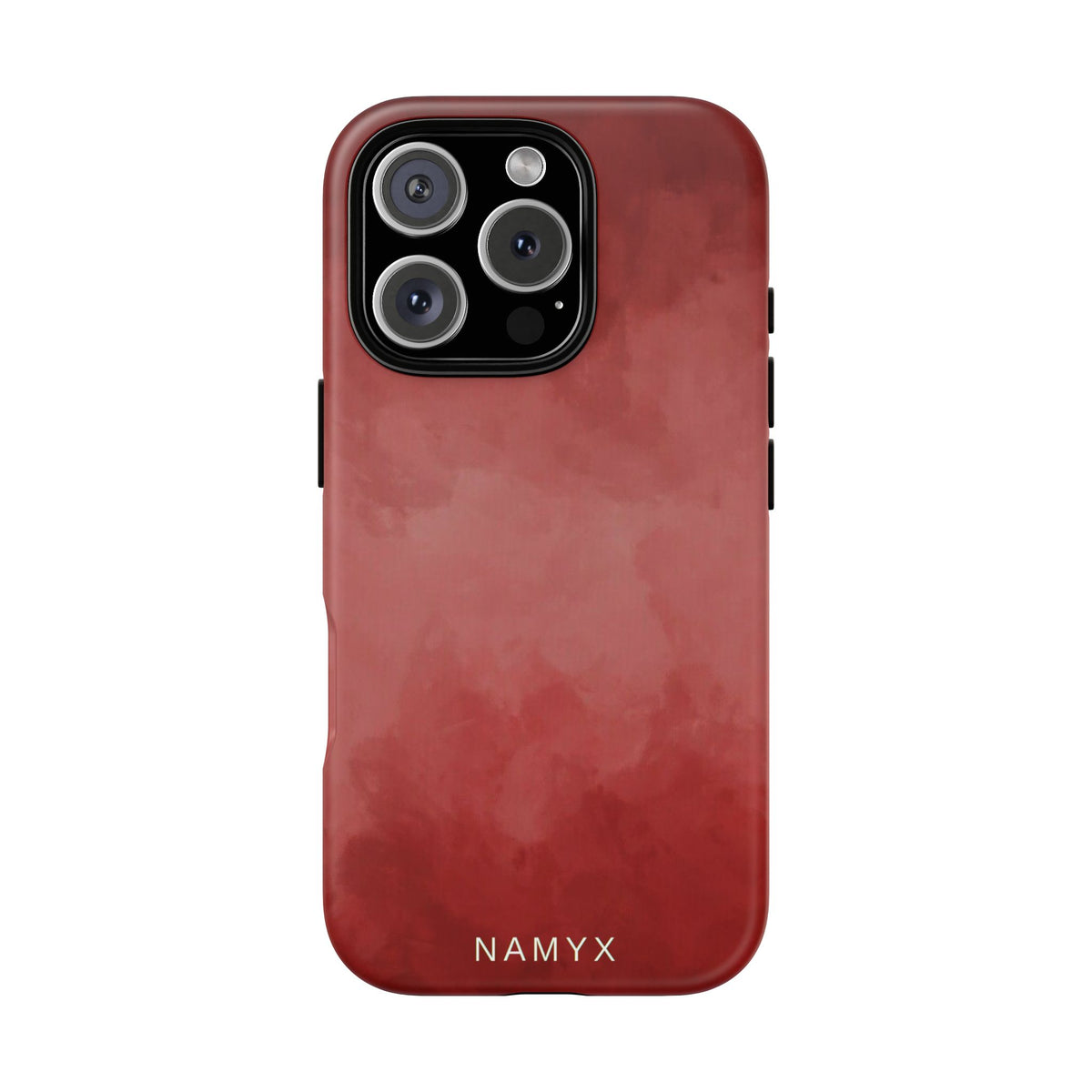 Red Watercolor Tough Phone Case — Durable Protective iPhone Cover