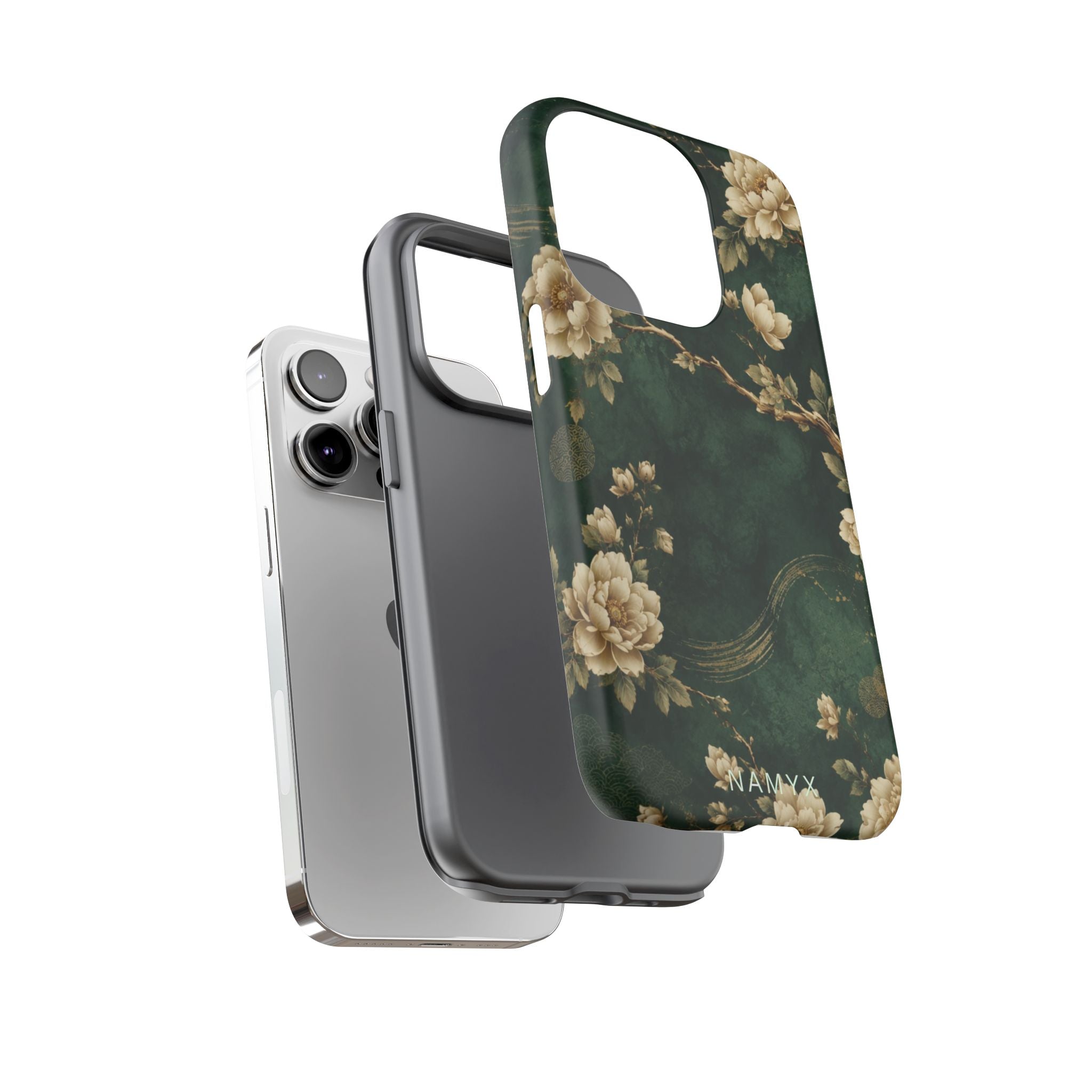 Floral Jade Tough Phone Case