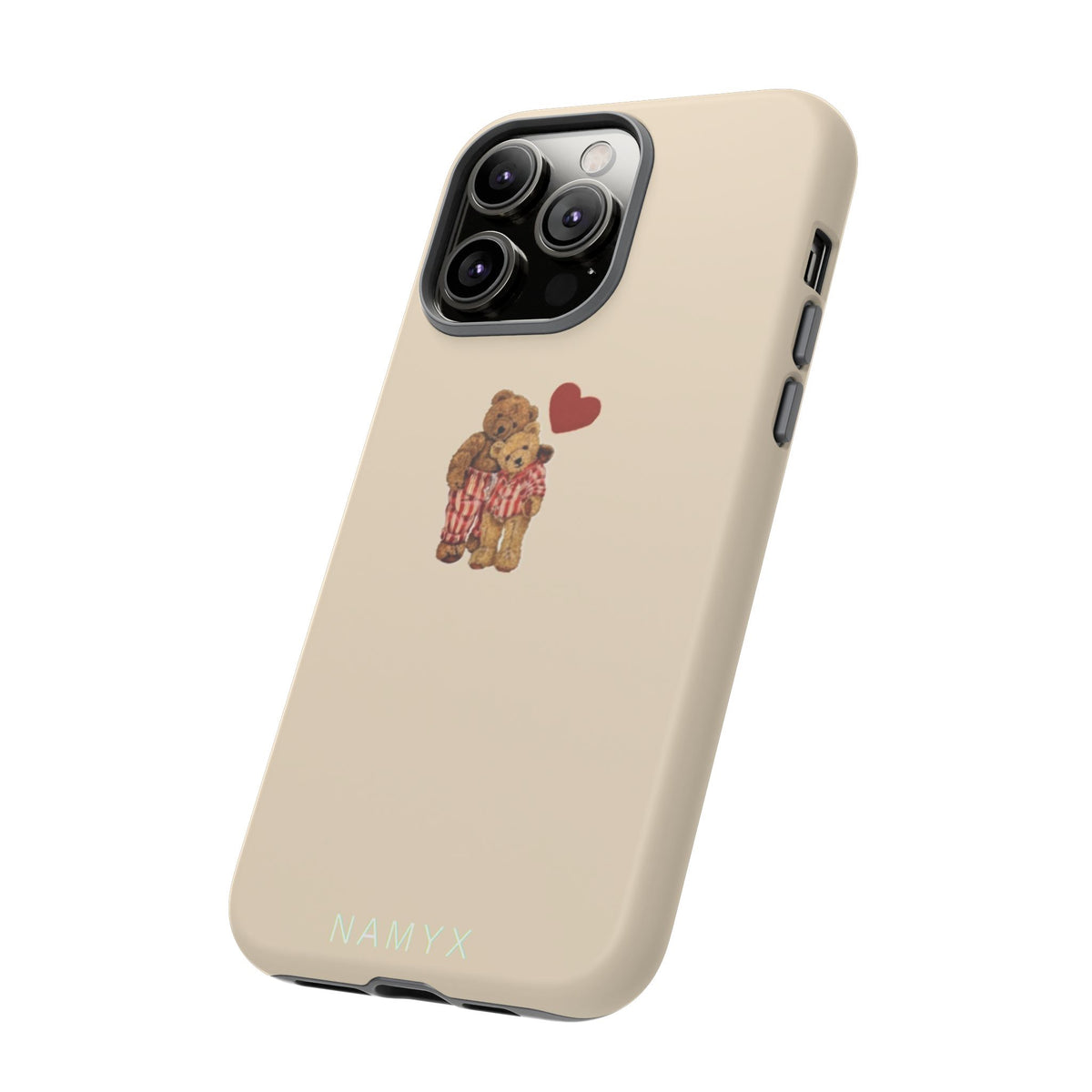 Teddy Heart Phone Case — Cute Vintage Plush Bear Protective iPhone Case
