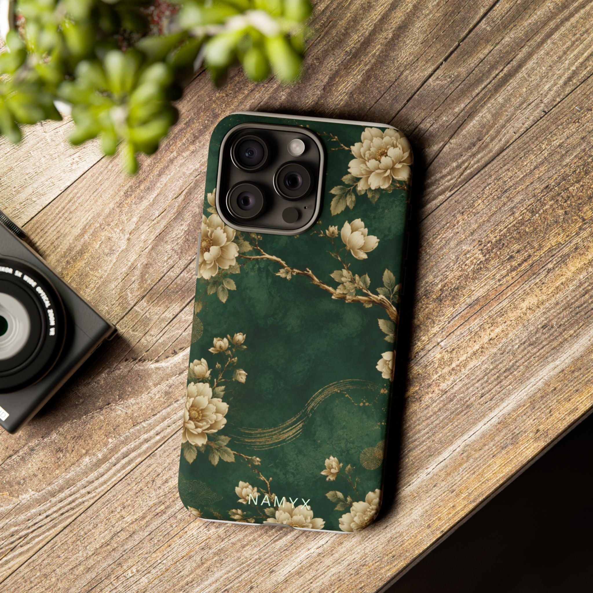 Floral Jade Tough Phone Case