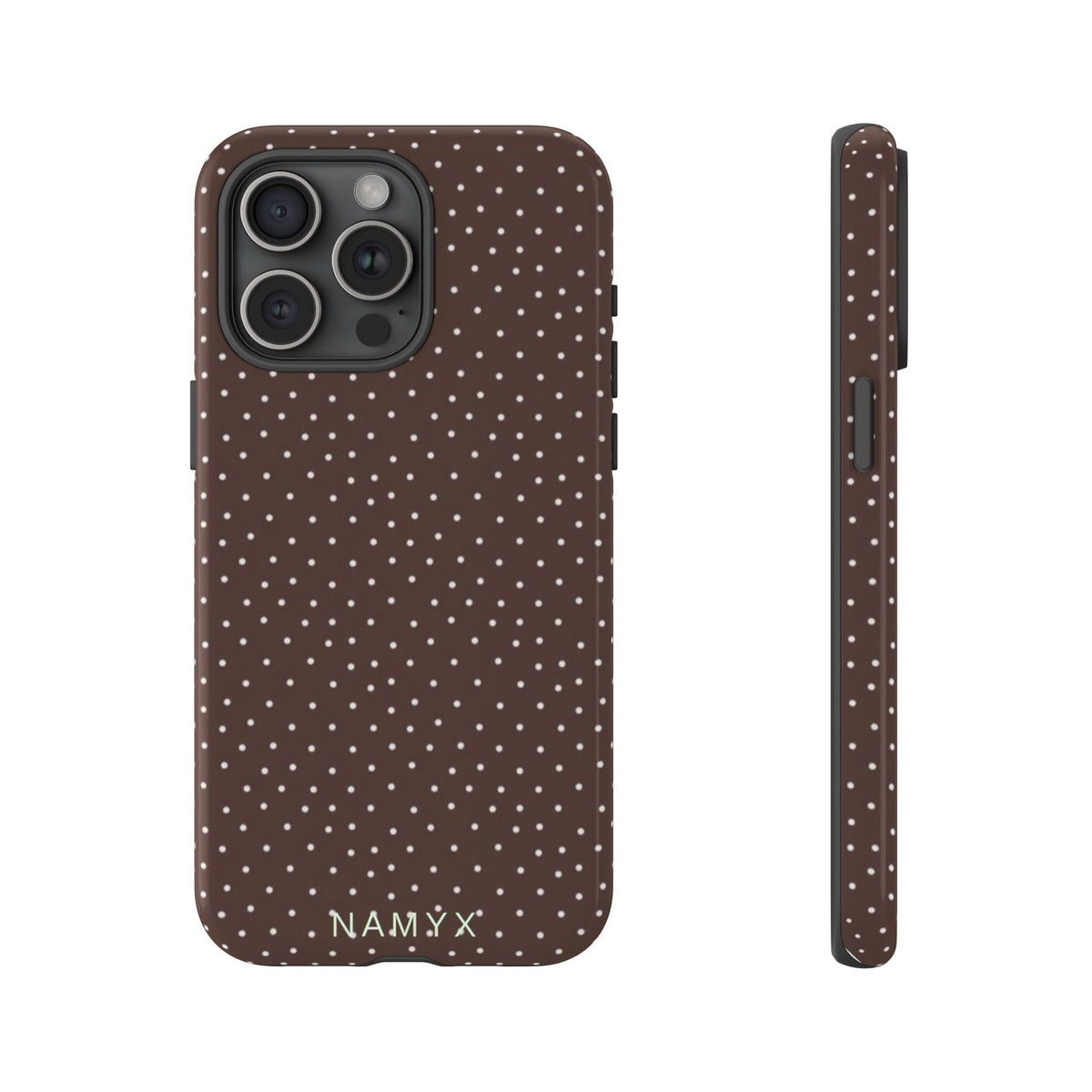 Brown Polka Dot Tough Phone Case - Slim Protective iPhone Cover