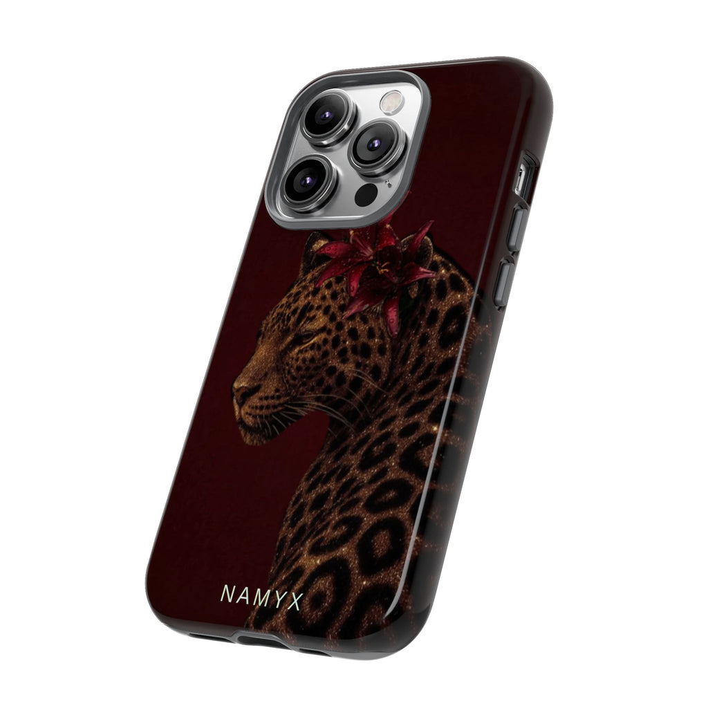 Leopard Floral Tough Phone Case