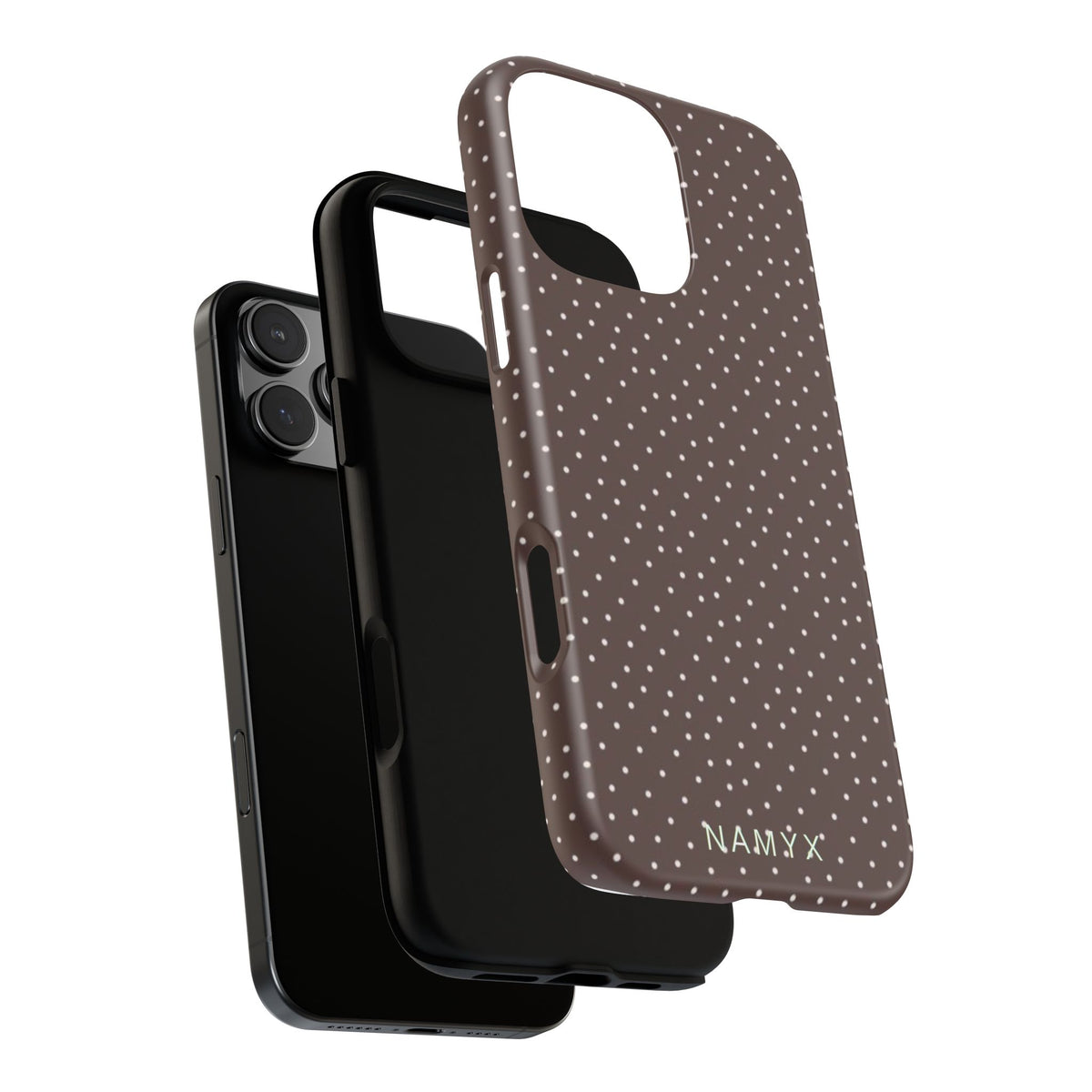 Brown Polka Dot Tough Phone Case - Slim Protective iPhone Cover