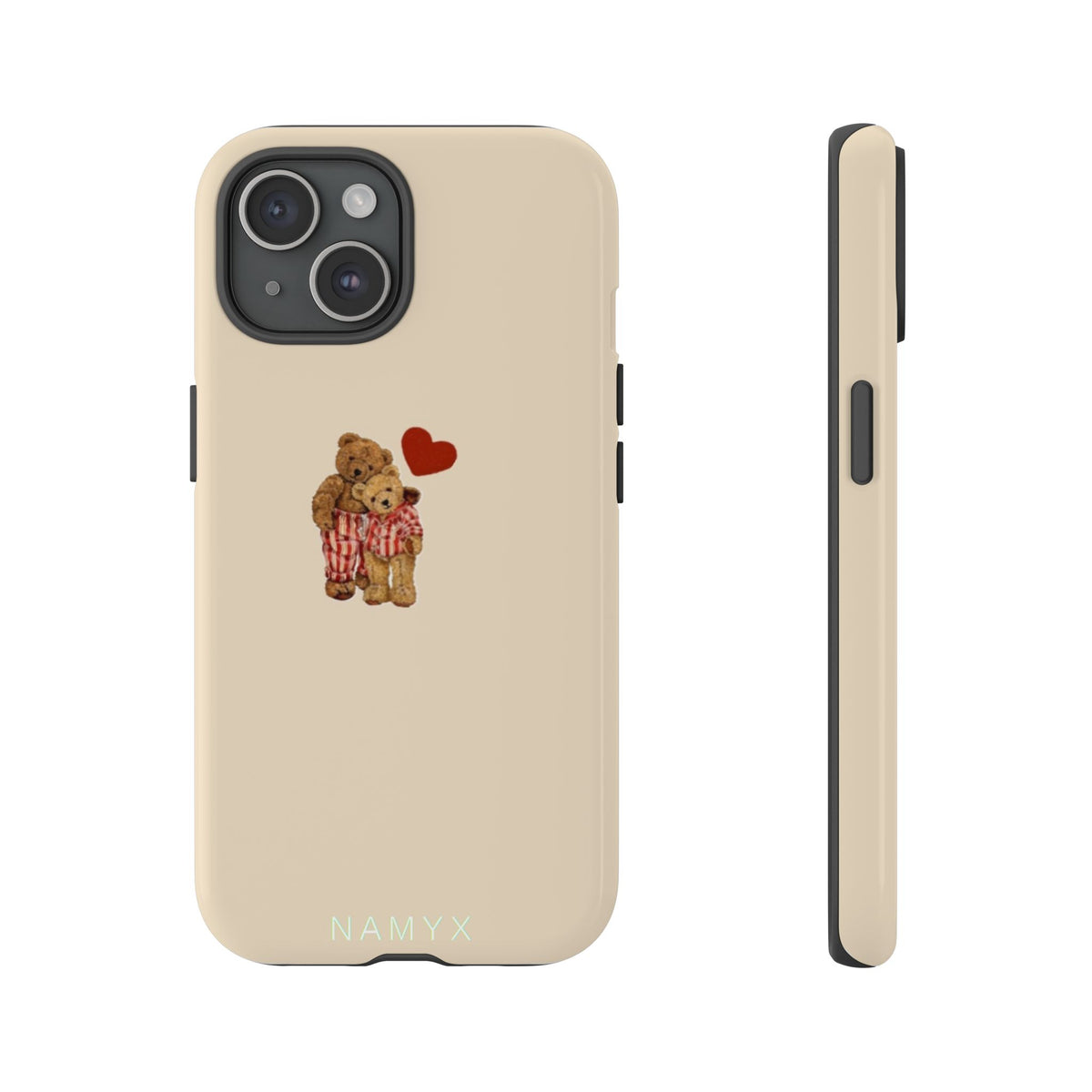 Teddy Heart Phone Case — Cute Vintage Plush Bear Protective iPhone Case