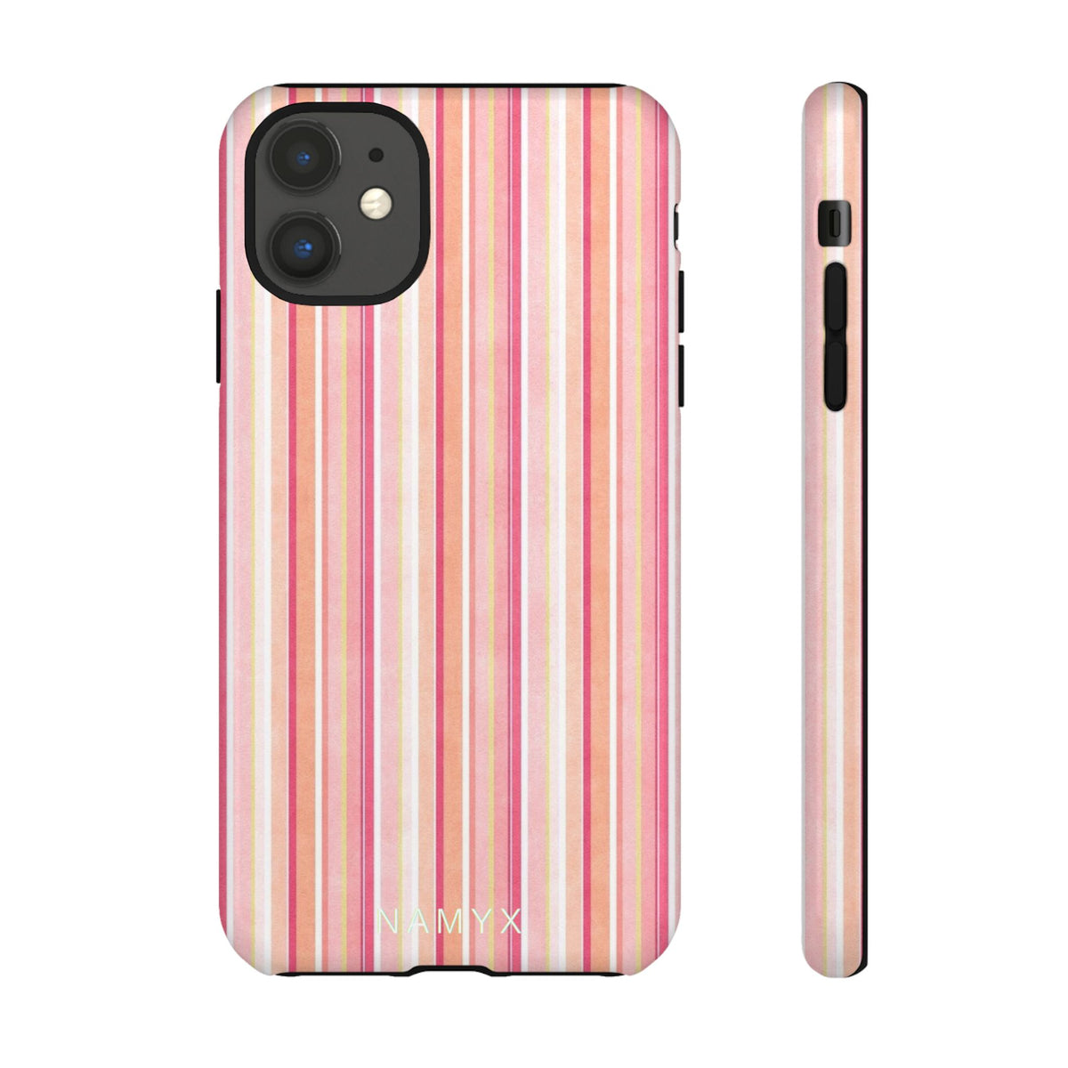 Pink Vintage Stripe Tough Phone Case