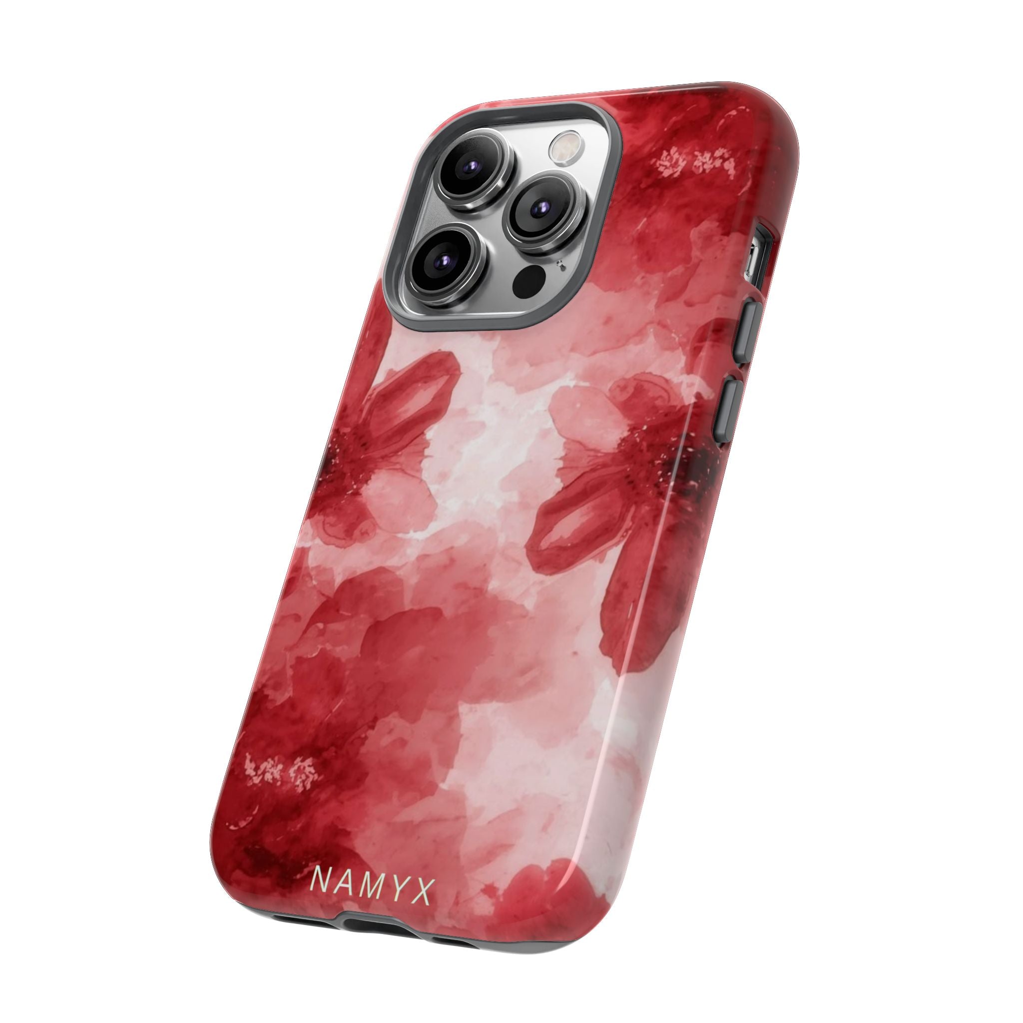 Floral Red Watercolor Tough Phone Case