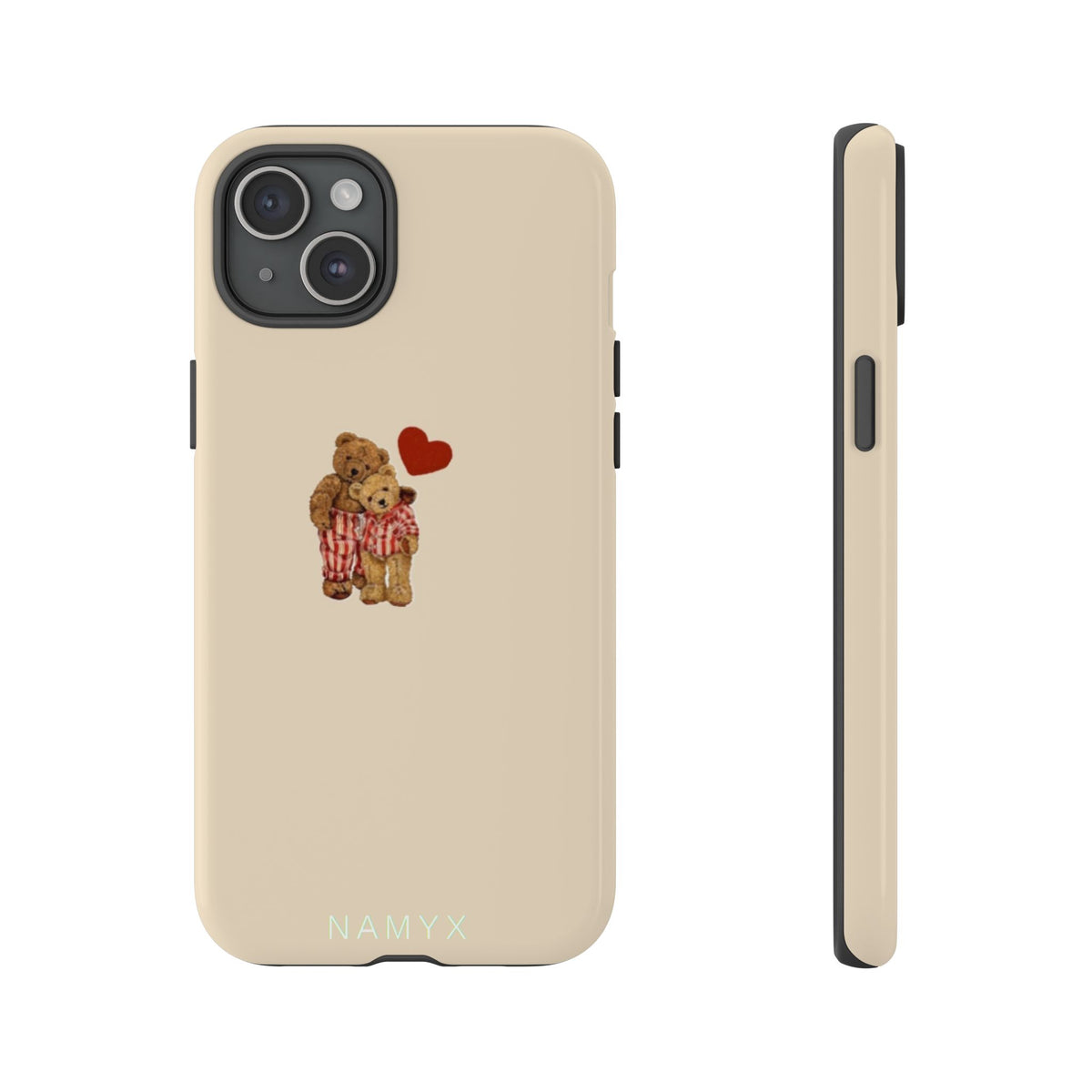 Teddy Heart Phone Case — Cute Vintage Plush Bear Protective iPhone Case