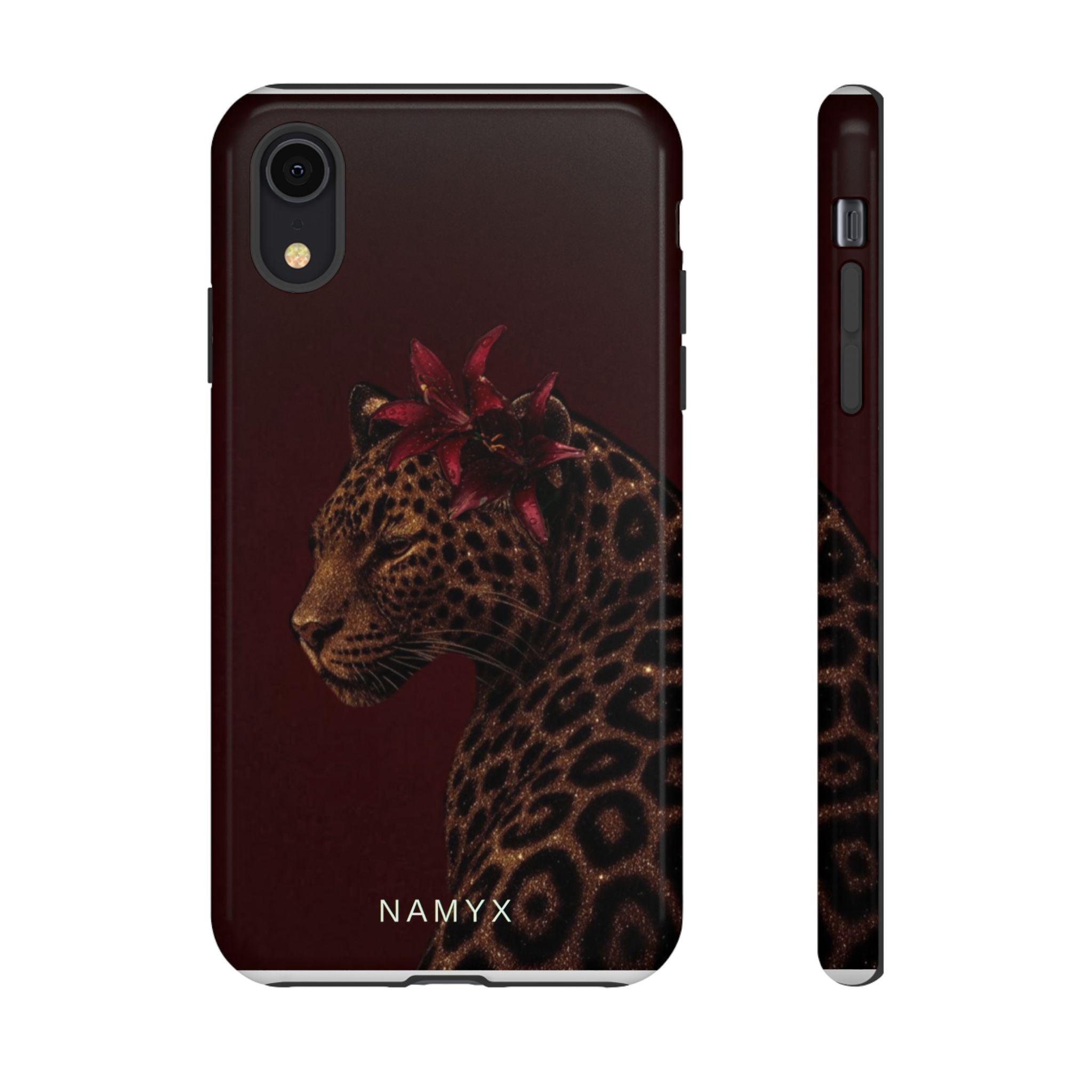 Leopard Floral Tough Phone Case