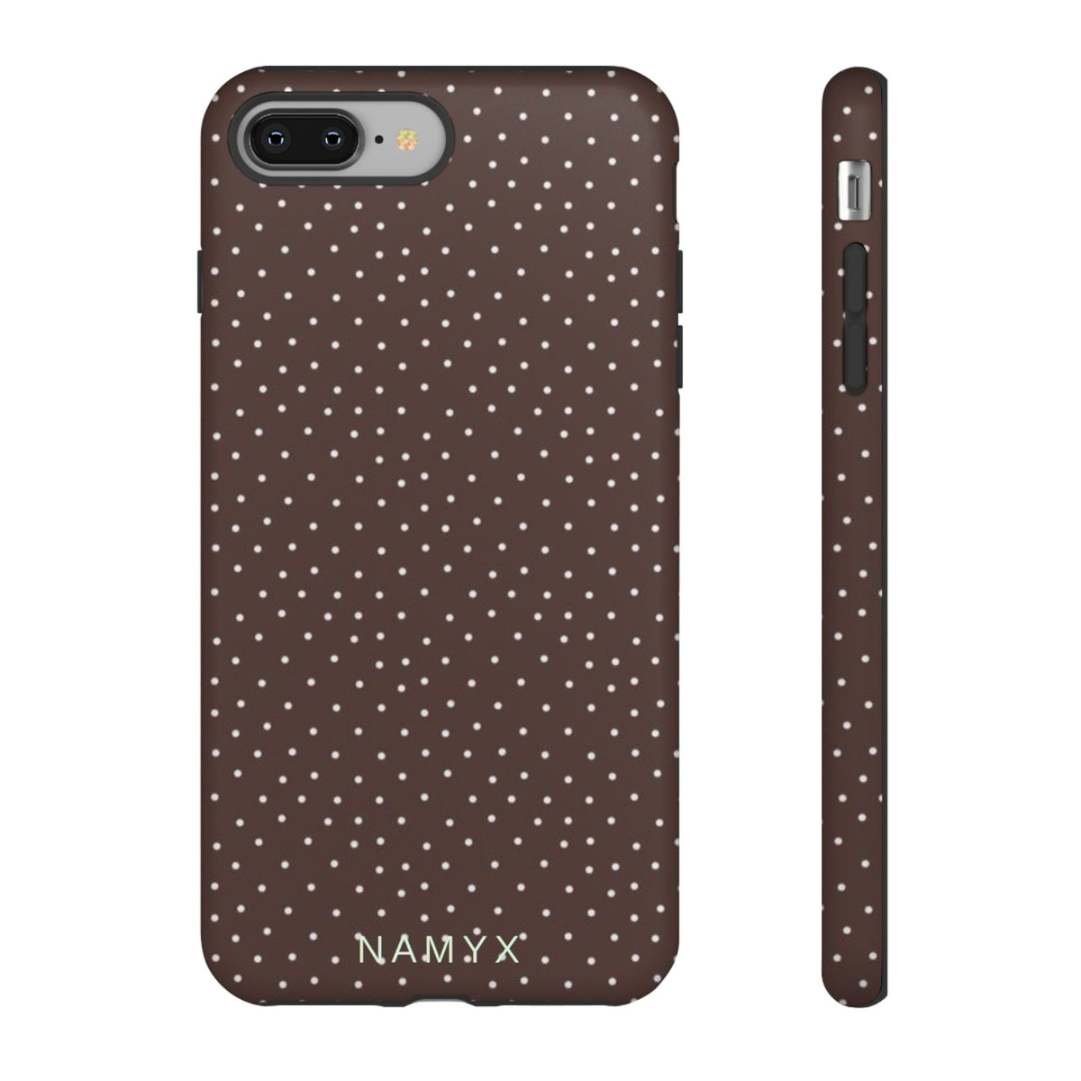 Brown Polka Dot Tough Phone Case - Slim Protective iPhone Cover